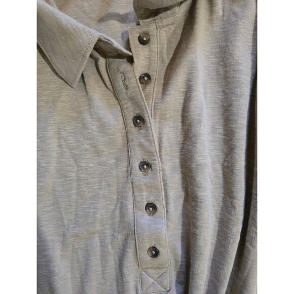 Banana Republic Women’s Brown Sleeveless Polo Top Large Cotton Spandex - Picture 5 of 7